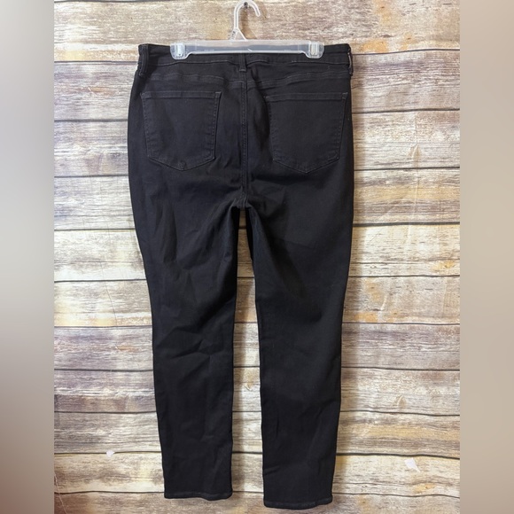 NYDJ‎ Sheri Slim Jeans 12 Black High Waist Stretch Ankle Classic - Picture 3 of 6